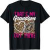 Football Grandma Football Player Leopard Pattern Football T-Shirt