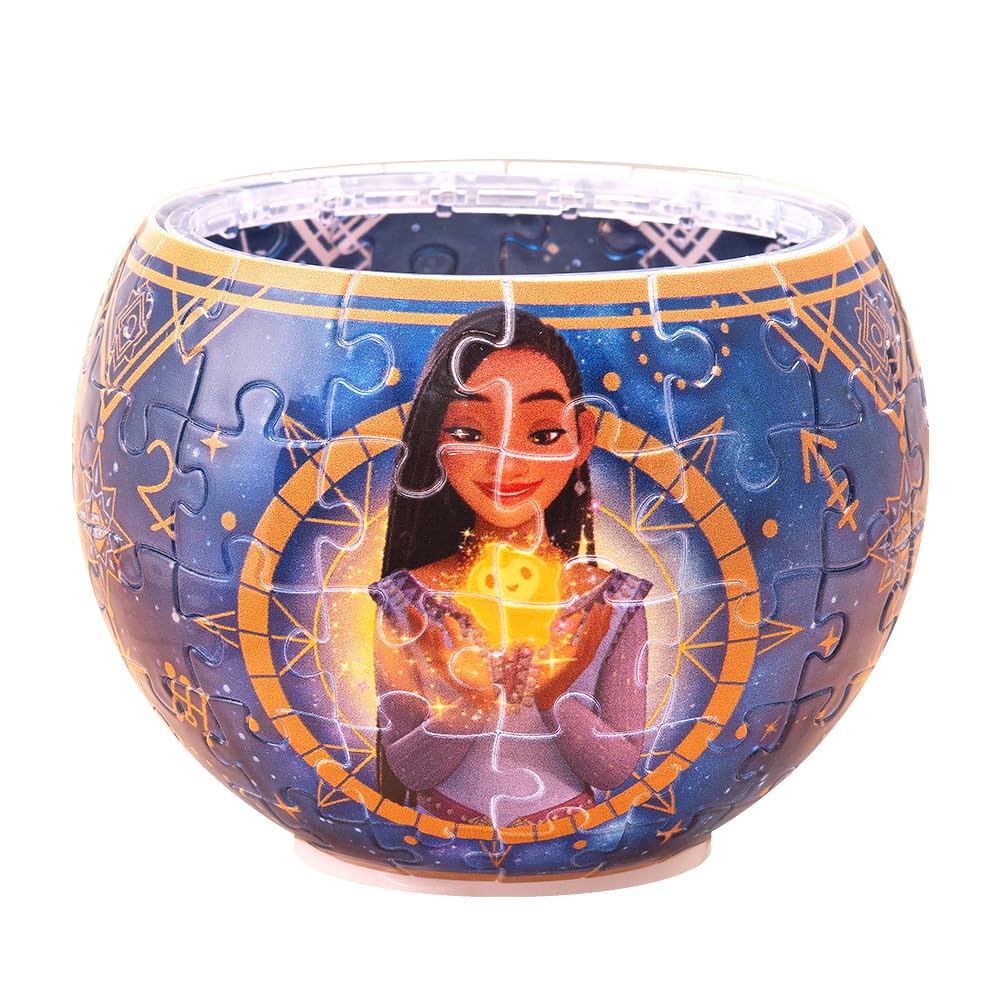 

Yanoman 80-Piece Jigsaw Puzzle, Disney Lampshade Puzzle Shining WISH (10x14.7cm) 2201-71, Includes Piece Request Postcard and Dedicated LED Stand