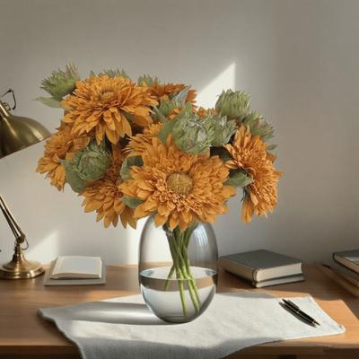 Konstgjorda Blommor Hållbar Plast Bukett Festarrangemang Mittpunkt Påskdekoration Tacksägelsedagen Höstskörd
