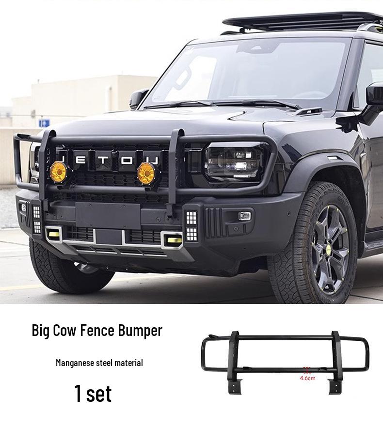 

Jetour Traveler Anti-Collision Front Bumper Guard - Big Bull Bar