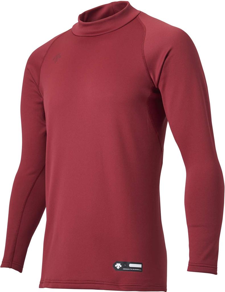 DESCENTE High Neck Long Sleeve Undershirt Dark STD-658 (ENG, Red, XO)
