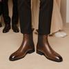Chelsea Boots Men Retro Comfortable Brand Retro Fashion 2026 Leather Boots