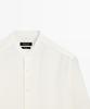 Masimodutti 100% Linen Stand Collar Shirt