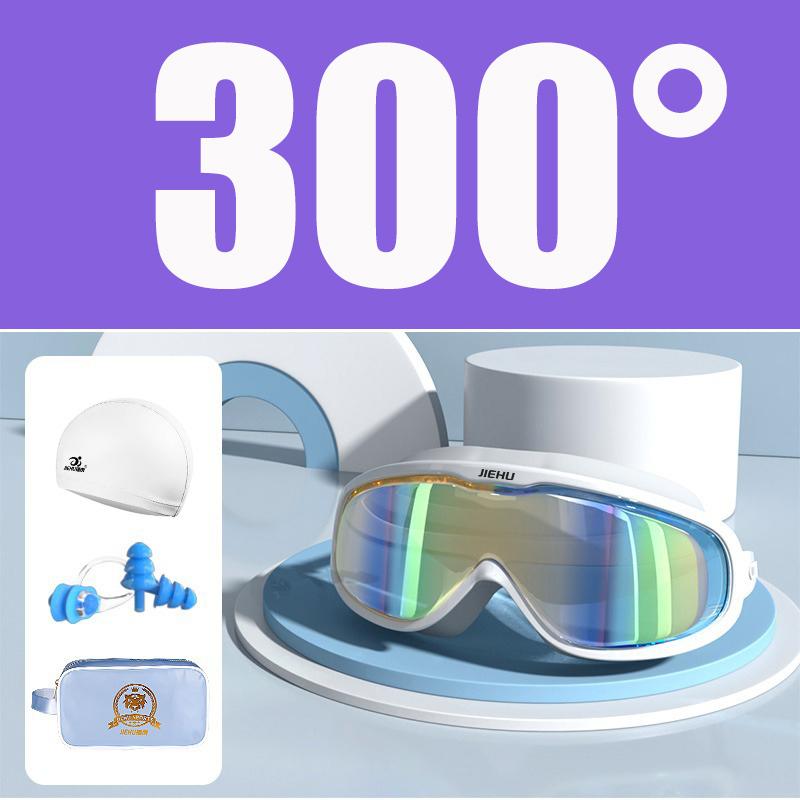 Myopie-Verschreibung -1,5 ~ -8,0 Grad Wasserdichte Anti-Beschlag-Silikon-Schwimmbrille mit Ohrstöpseln