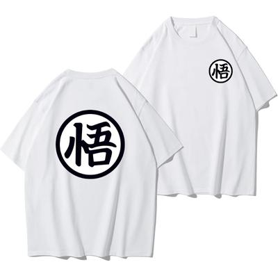 Sommer Mode Anime Son Goku Cosplay T-Shirt Baumwolle Kurzarm Oberteile T-Shirt Locker Übergroß Lässige T-Shirts Damen Unisex Harajuku Kleidung