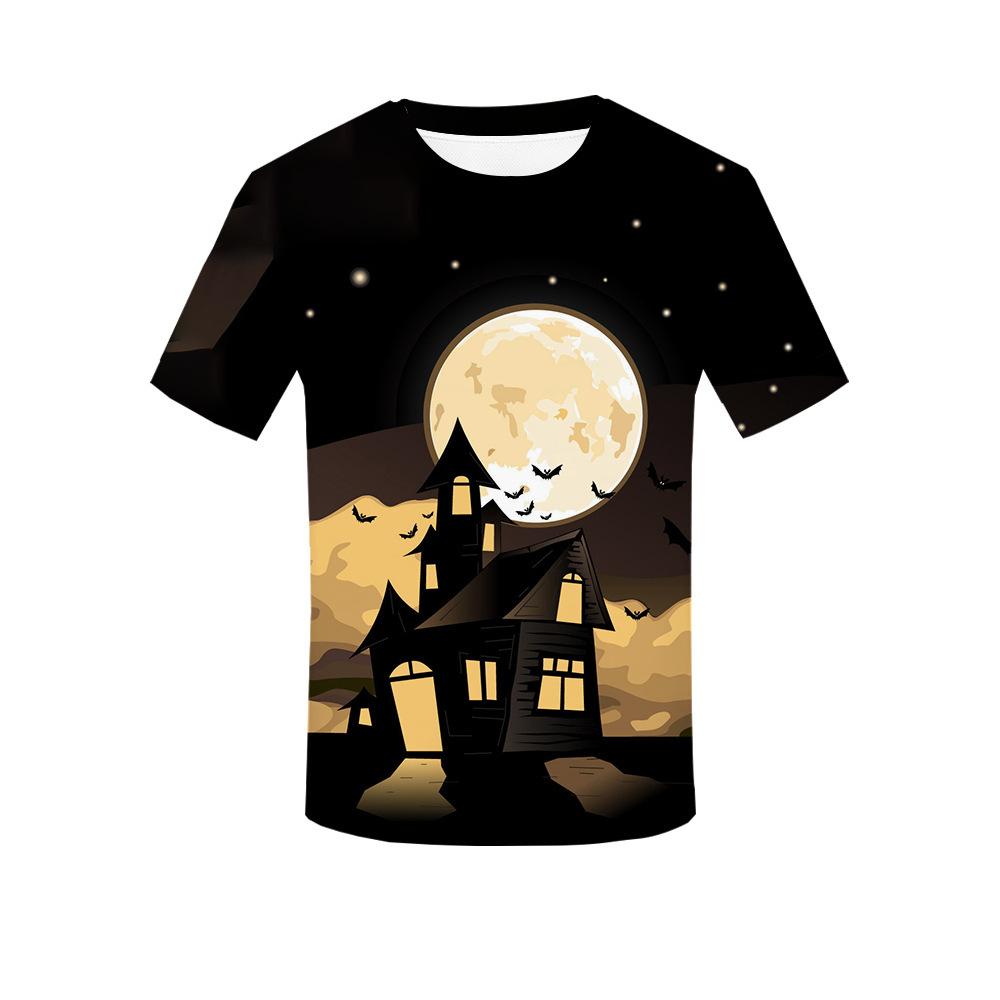 Halloween personlig 3D-tryckt t-shirt för vuxna män sommar kortärmade t-shirts