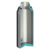 Orgo Stainless Steel Portable Bottle for Cold Storage Water Bottle for Elementary School Students 1.0L PBY-10 One-Touch (Checked Blue)