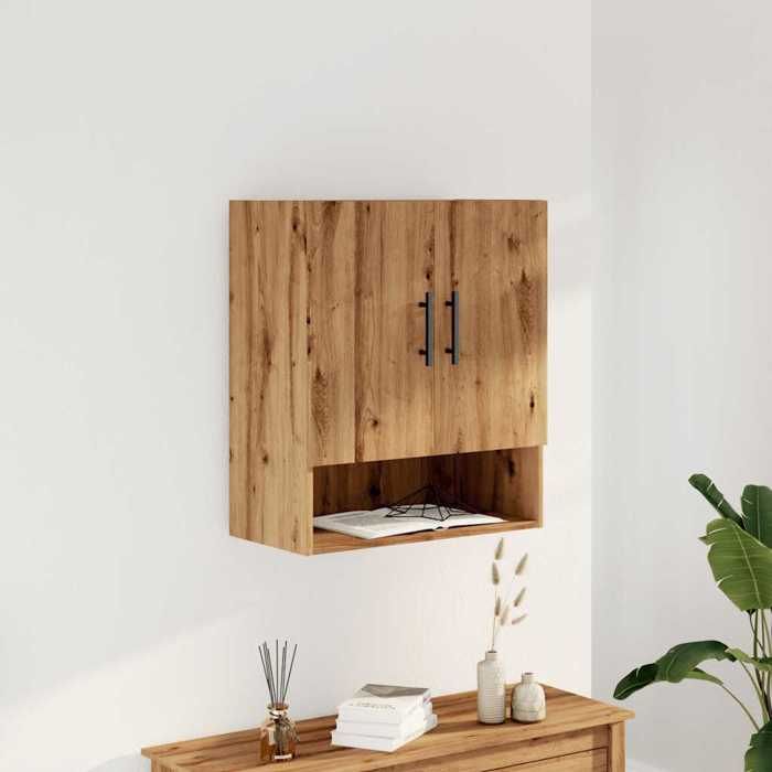 VidaXL Wall Cabinet Artisan Oak 60x31x70 Cm Engineered Wood, Cabinet, Display Cabinet, Storage Cabinet with 857299