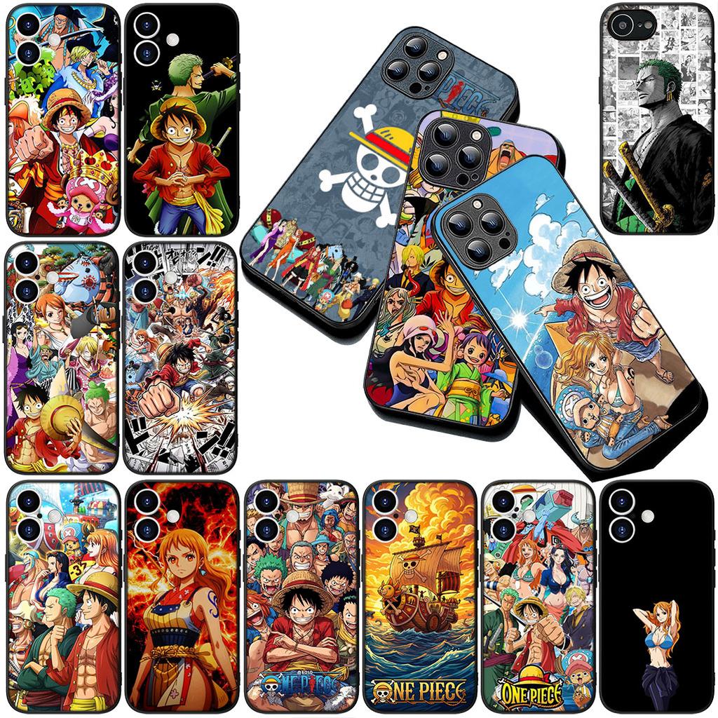For Samsung Galaxy S24 S25 S23 FE Ultra Plus S7 Edge S25+ S23+ A56 5G Phone Cover Soft Case Nami One Pieces Luffy Roronoa Zoro