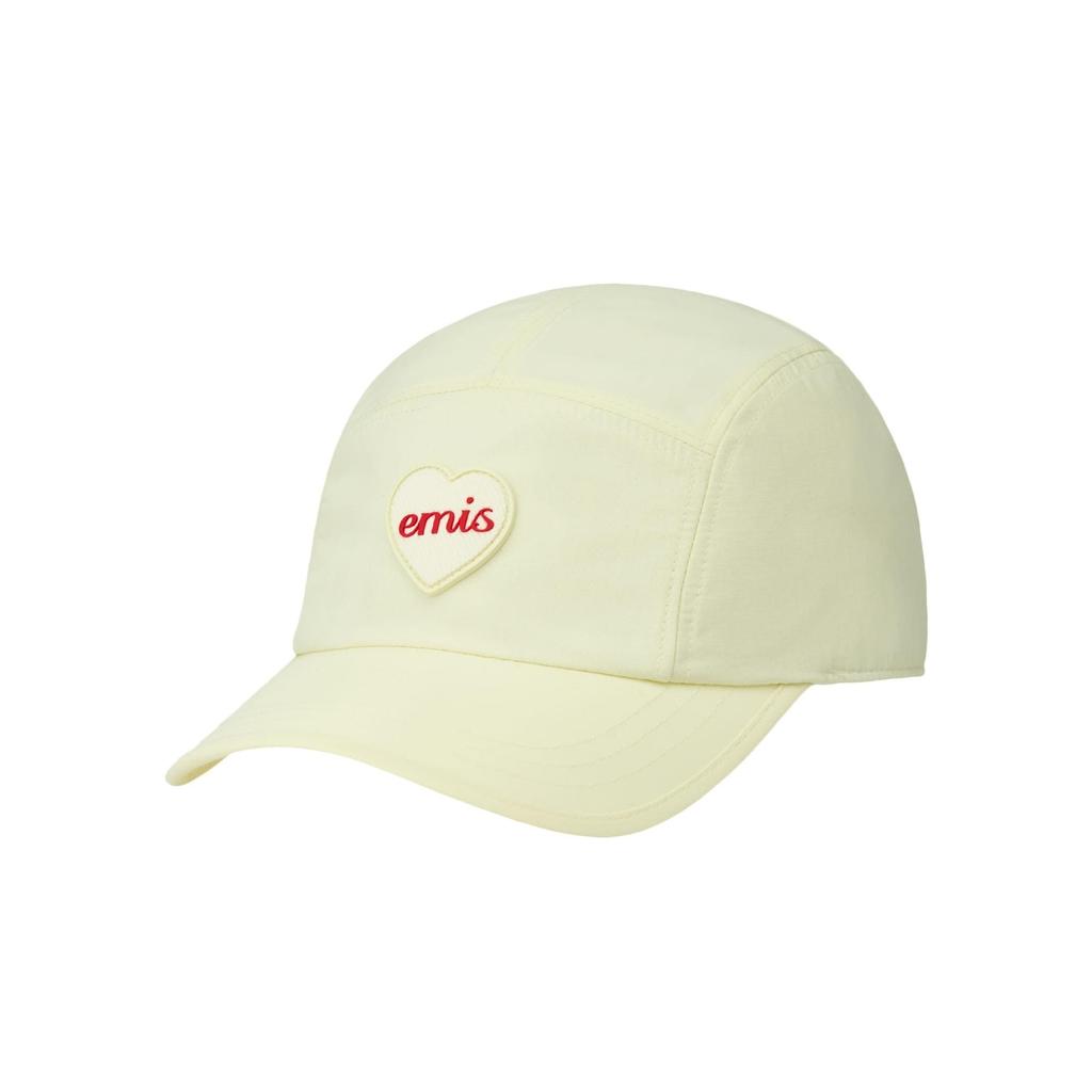 [EMIS] HEART RUBBER PATCH CAMP CAP - 4 Aesthetic Colors
