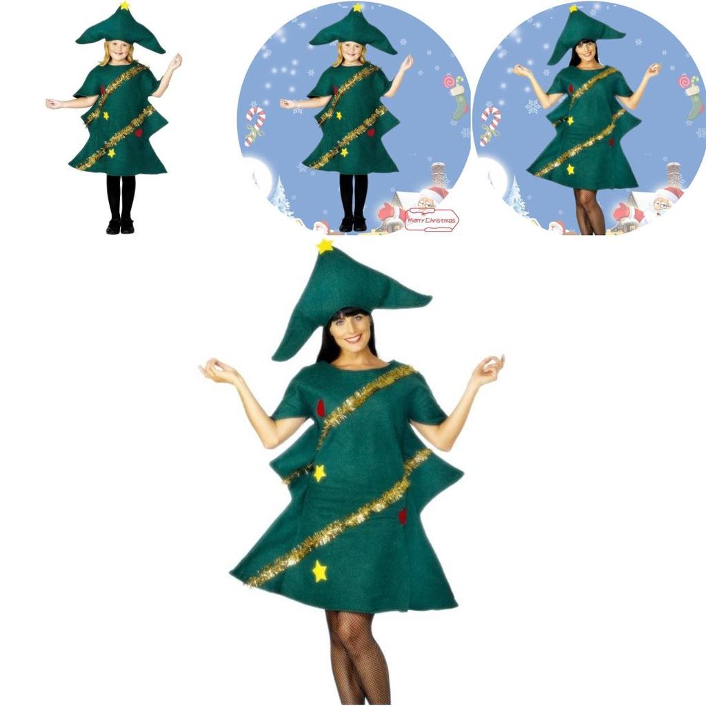 Christmas Tree Role Play Costume For Kids Festive Party Outfit For Christmas Performances