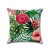 Tropische Pflanzen Kissenbezug Dekorative Kissenbezüge Flamingo-Druck Baumwolle Leinen Wurfkissenbezug Blumen Kissenbezug Zt169