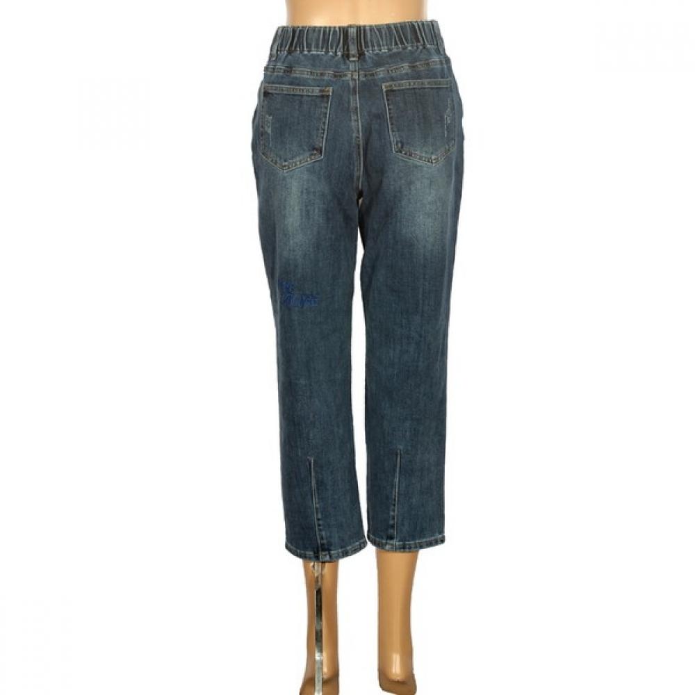  Benetton  Benetton Back Lettering Embroidered Baggy Denim Pants Badpa6441 Ny