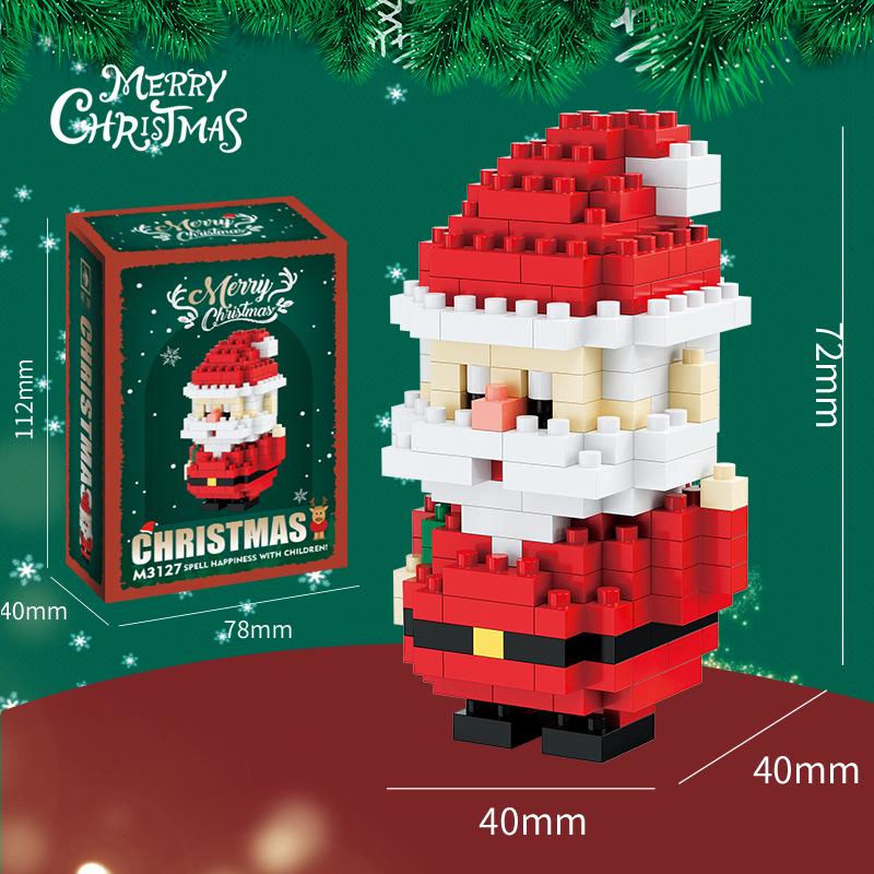 Christmas Building Block Toys: Compatible with Lego—Santa Claus, Christmas Tree for Kids