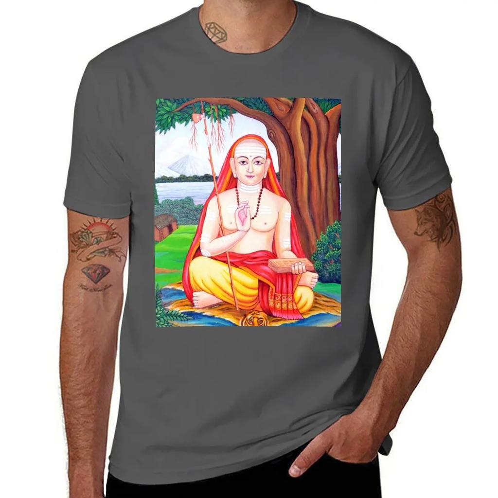 Adi Shankara T-Shirt Anime T-shirt Anime Clothes Mens T Shirts Top Quality