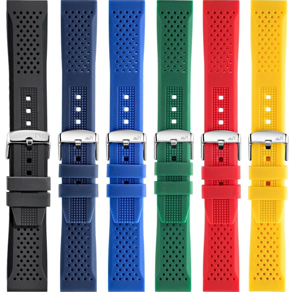 MORELLATO Silicone Watch Strap, Fully Waterproof, SILE Series, 22mm, Blue, with Replacement Tool [Official Import] X4983187065022