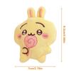 Cute Cartoon Plush Doll Pendant Lovely Stuffed Bunny Keyring Couple Key Holder Bag Hanging Decoration Best Friend Gifts