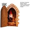Fairy Door for Indoor Decoration Gnome Tabletop Ornament, Mini Wooden Elf Figurine, Whimsical Small Ornaments Corners Tale Home Garden Decor, Magical
