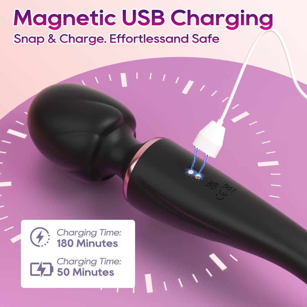 High Dildo Vibrator Power AV Magic Wand Massager Anal G Spot Clitoral Stimulation Waterproof Adult Sex Toys for Women & Couples