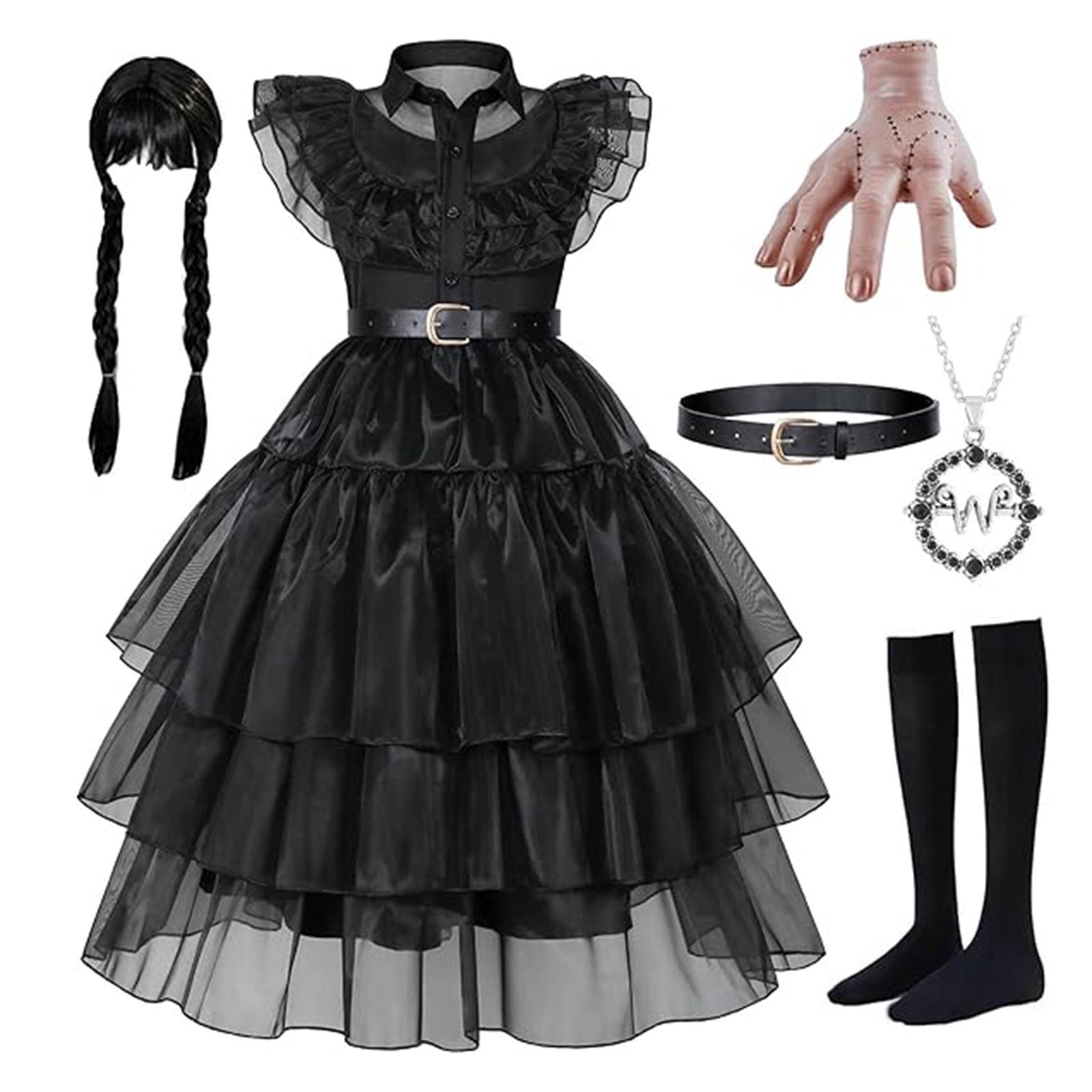 

Детское платье костюмы на Хэллоуин платье косплей костюм для вечеринки 140 чёрный