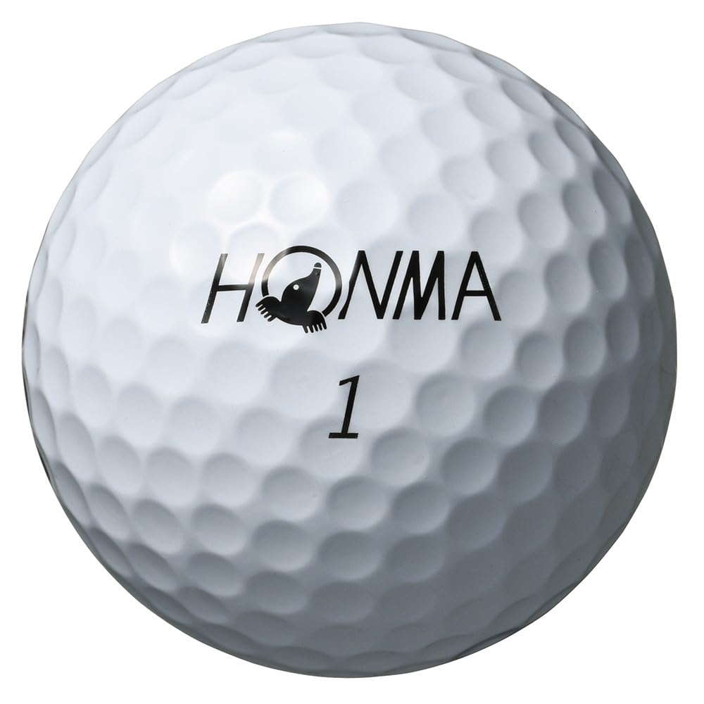 Honma and Golf 2024 1 Dozen White and Tour TOUR WORLD BT2402 Golf Honma White TW-X TW-S Balls, Model, (12 Balls), Yellow, 3-Piece, Style, Spin,