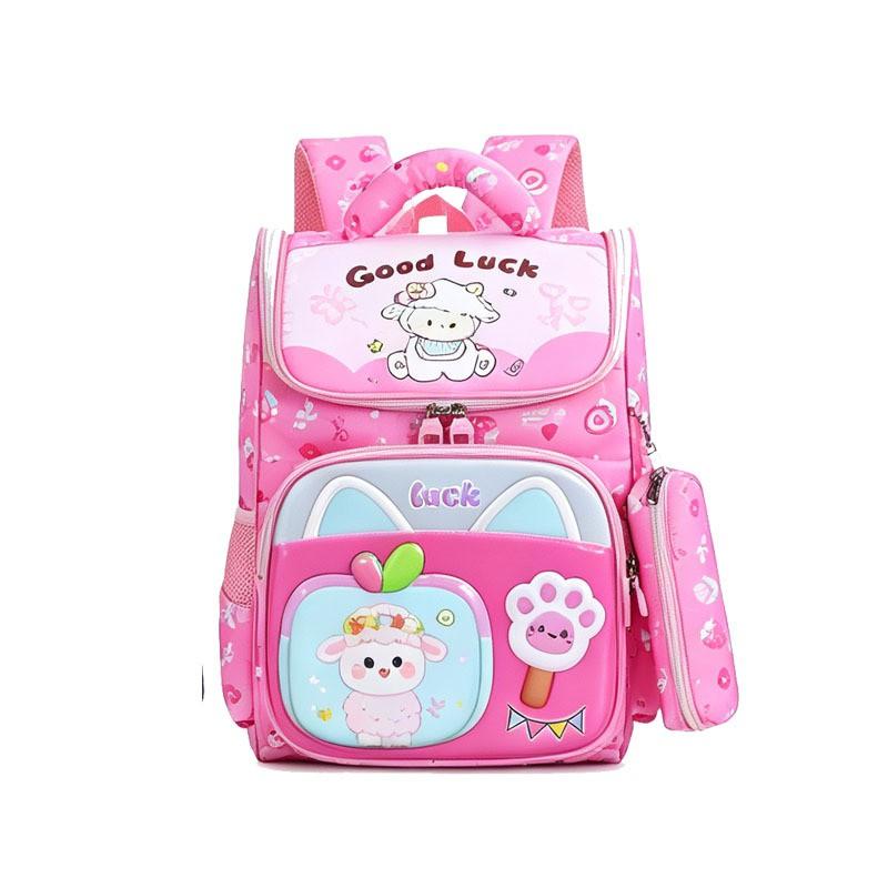 Kids School Backpack 15 Inch 3D Hard Shell Cartoon Design Elementary Students Lightweight Oxford Fabric With Breathable Padded