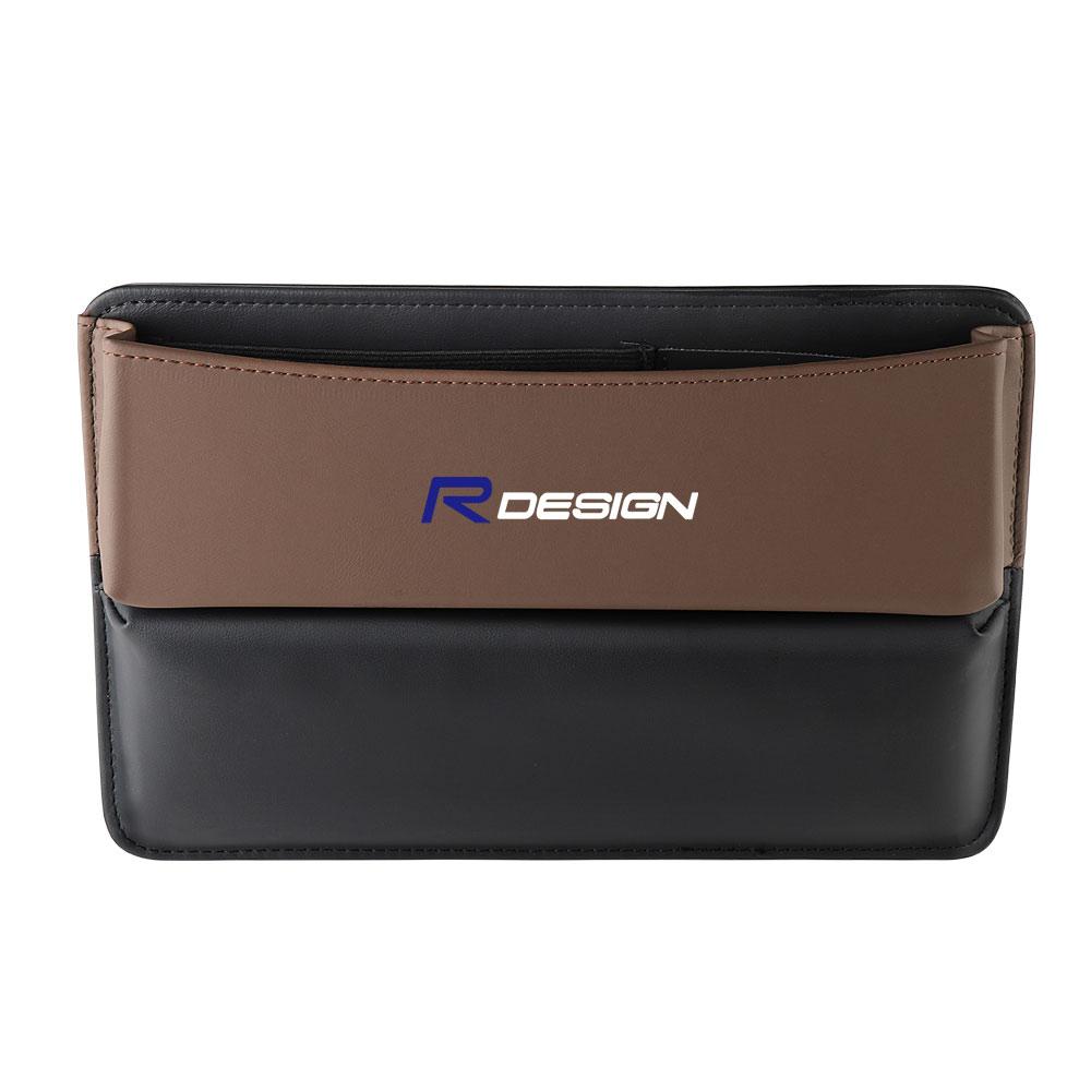 Leather Car Center Console Storage Box Auto Emblem Seat Gap Organizer Accessories For Volvo XC90 C30 T6 S60 C70 XC70 V70 S80 S40