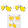 Vue De Nuit Nv Lunettes As Seen On Tv Nightview Aviator 100% Uva Uvb Yellow Lens Glasses For Night Driving