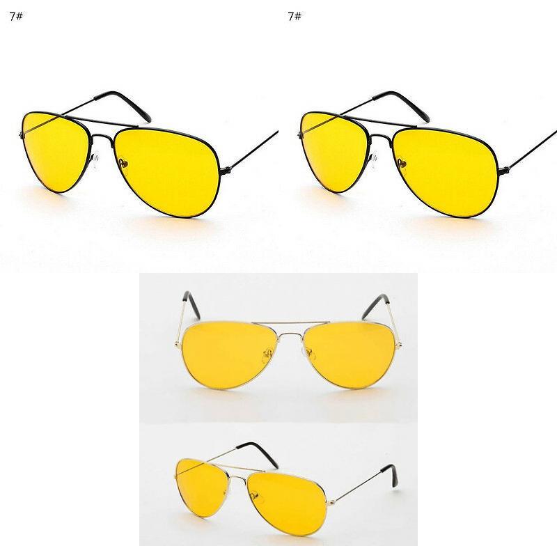Vue De Nuit Nv Lunettes As Seen On Tv Nightview Aviator 100% Uva Uvb Yellow Lens Glasses For Night Driving