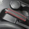 PU Leather Car Gears Handbrake Cover Shift Lever Cover Collars Handbrake Cover Hand Brake Cover Anti-Skid Auto Parking Brake