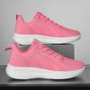 Pink Running Shoes Women Summer Outdoor Mesh Flat Walking Shoes Lightweight Comfortable Sports Breathable Sneakers for Women