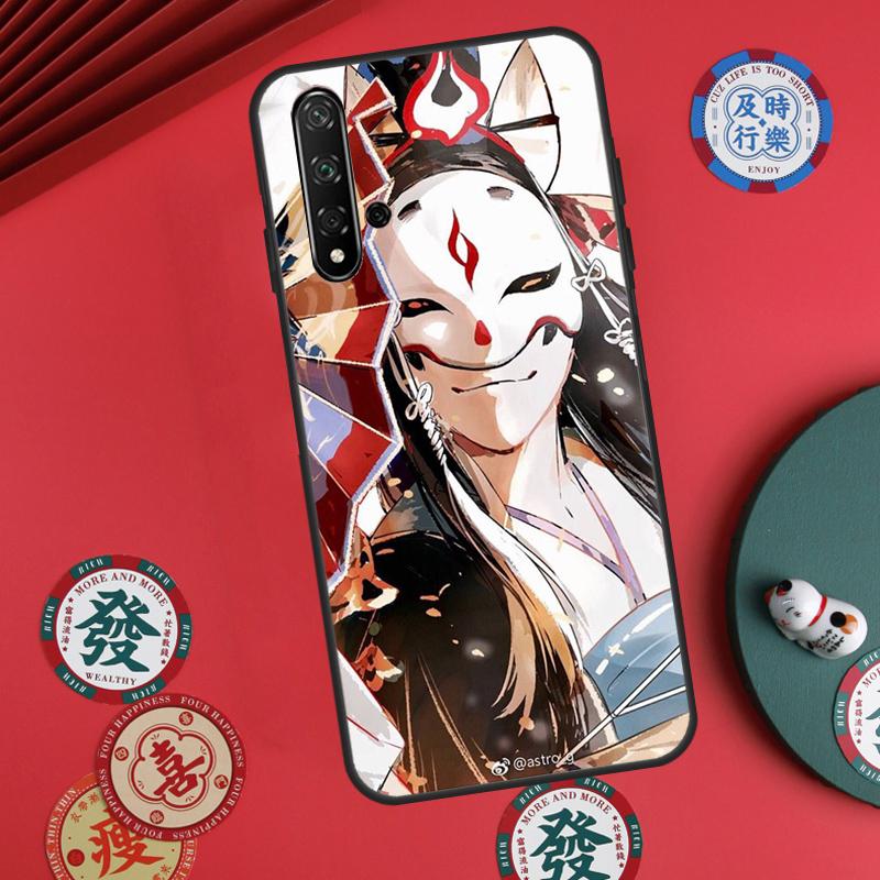 Kitsune Fox Japanese Art For Huawei Nova 5T 10 9 SE 7i 8i 11i 12i Y73 Y90 Y70 Y72 Y61 Y91 P60 Pro P30 P40 Lite Case