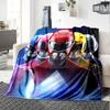 Rangers Team-up Flannel Blanket, Soft Polyester, Modern Design, All-Season for Camping, Travel, Gifts for Holidays or Birthdays