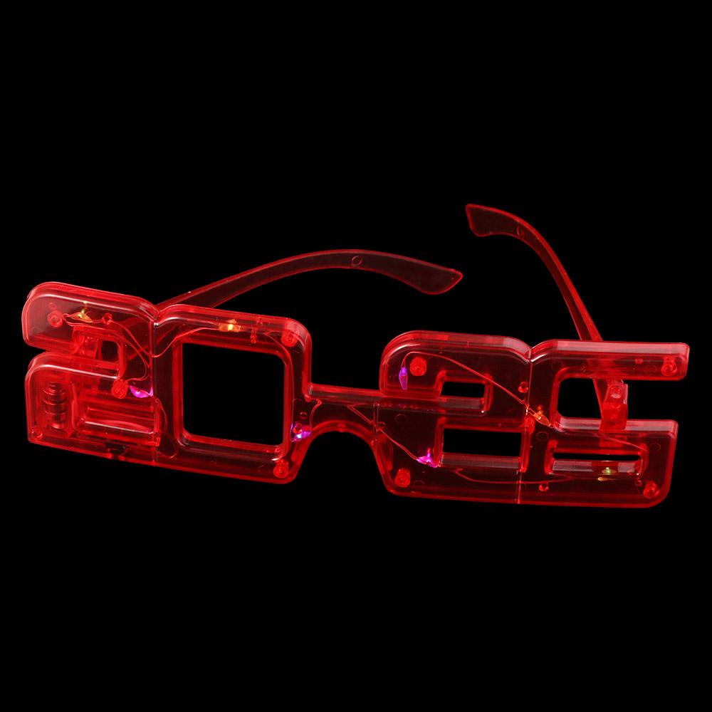 Square Shape 2026New Year Glow Glasses Number New Year Party Glasses  Decorations