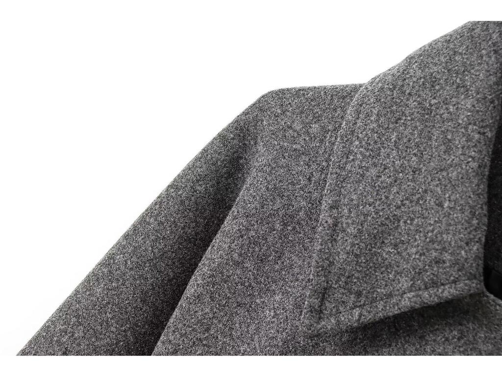 Dámský vlněný kabát evropského a amerického střihu na podzim/zimu 2024