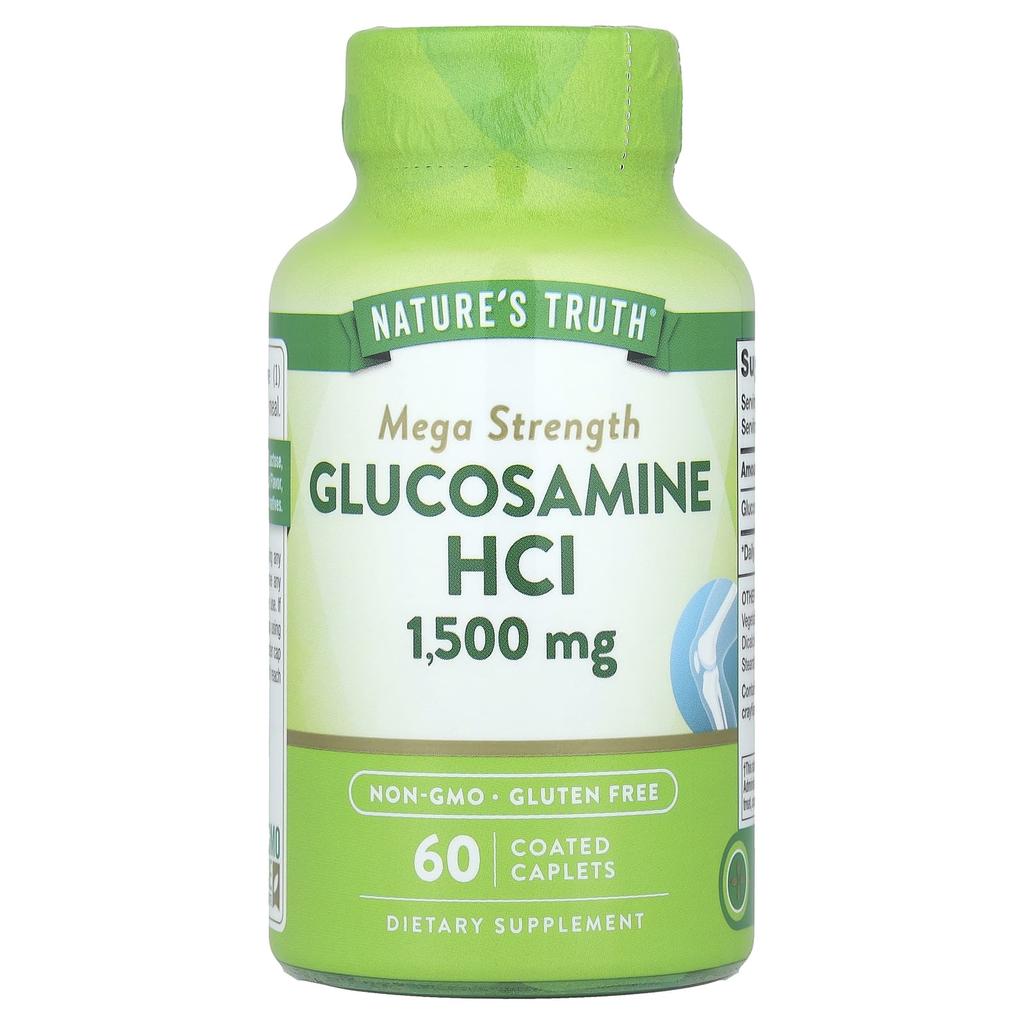 Nature'S Truth, Glucosamine Hcl, Mega Strength, 1,500Mg, 60 Coated Tablets