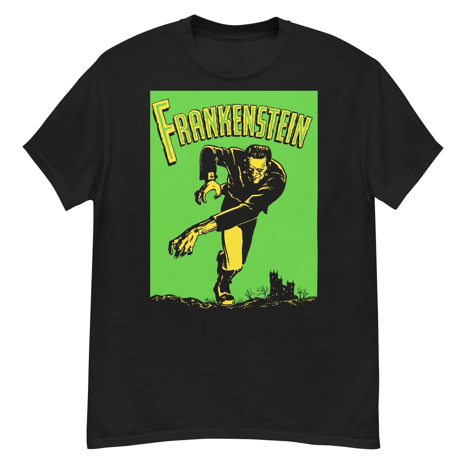 Frankenstein cult horror film vintage poster art t-shirt 2XL