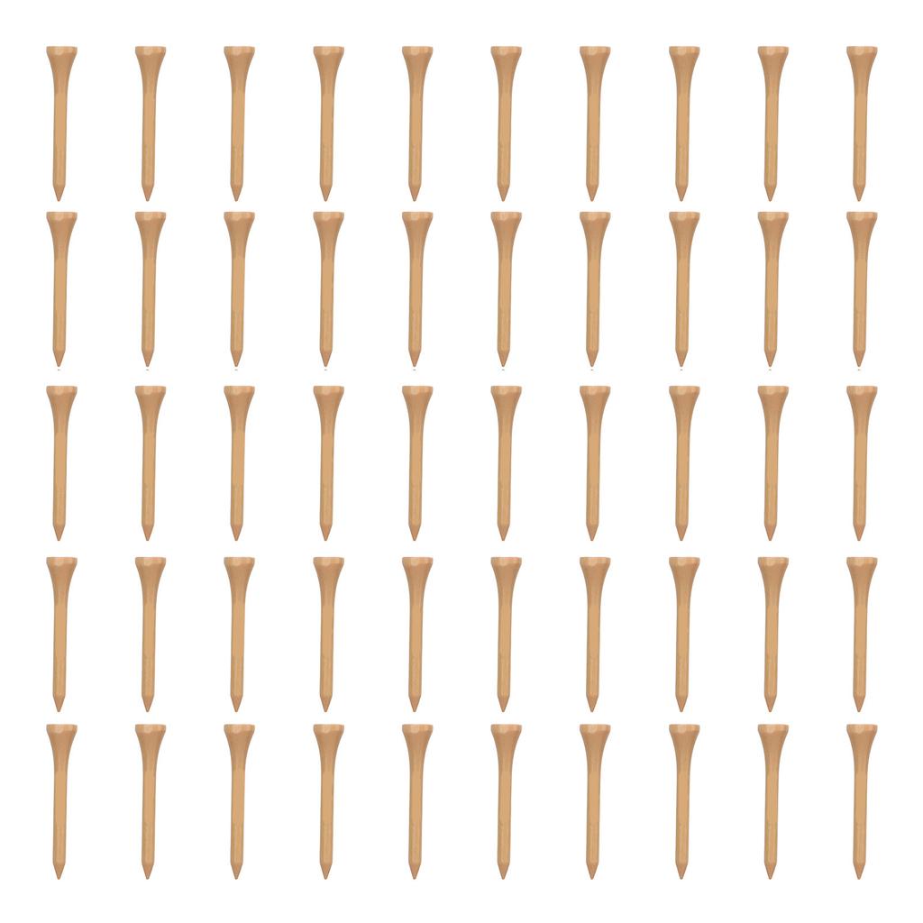 50pcs Golf Tees Professional Strong Replacement Wooden Golfing Tees for Golf Accessories
