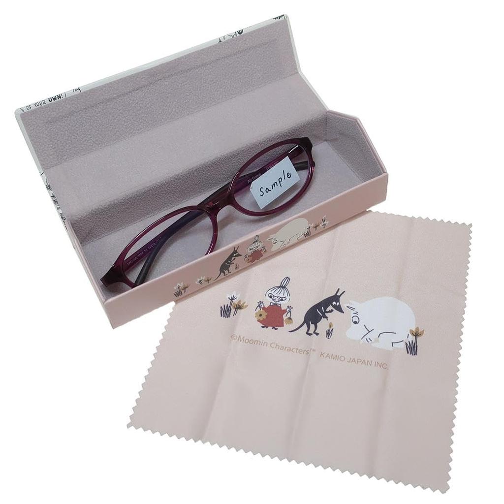Moomin House Eyeglass Case with Comic Pattern Cloth,