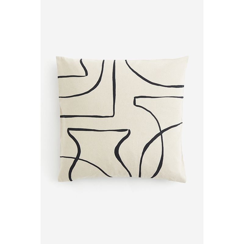 

HM Home Household Supplies Pillow Autumn Nordic Style Home Textile Products Square Printing Cushion Cover 1192706 White/Patterned 50X50cm