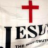 Jezus De Weg Waarheid Leven Vlag, Polyester Banner, Buiten Decoratie, 90x150cm