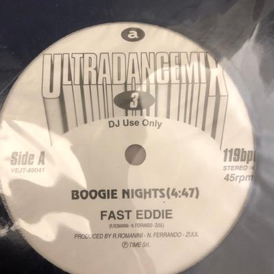 12inch Record FAST EDDIE - Boogie Nights VEJT89041PROMO AVEX 1999 Japan Dance & Electronica Used
