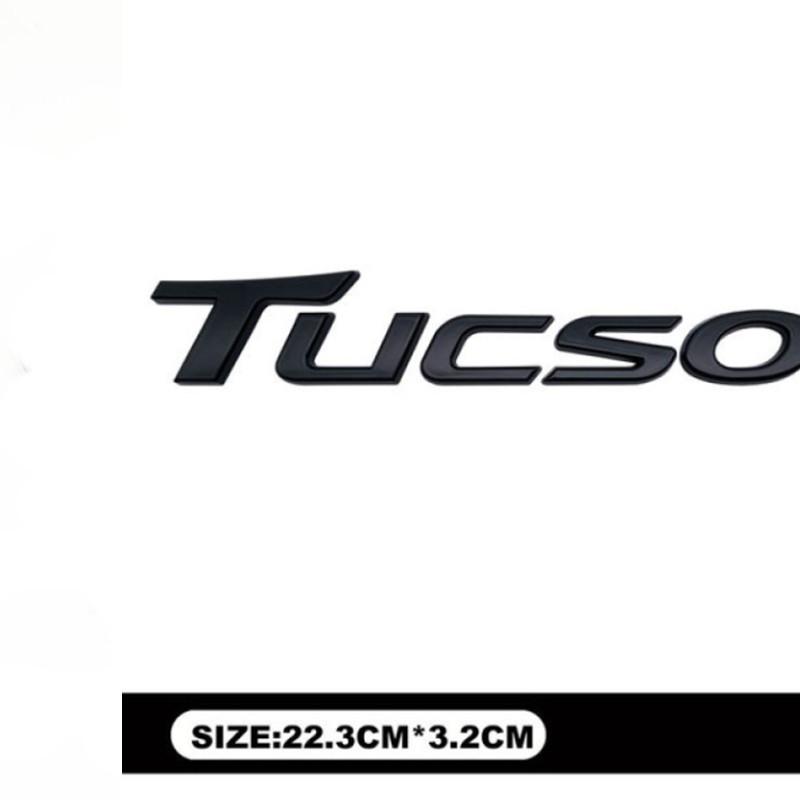 

Наклейки з емблемою на задній частині автомобіля Наклейки з логотипом передньої кришки двигуна для TUCSON 22.3cm