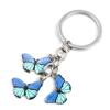 Bunter Emaille-Schmetterlings-Schlüsselanhänger aus Zinklegierung, Anhänger, Insekten, Basteln, Autoschlüssel, Damentaschen-Accessoires, Schmuck, Geschenke, Mode-Schlüsselring