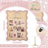 Wooden Cow Design Newborn Milestone Photo Display Stand