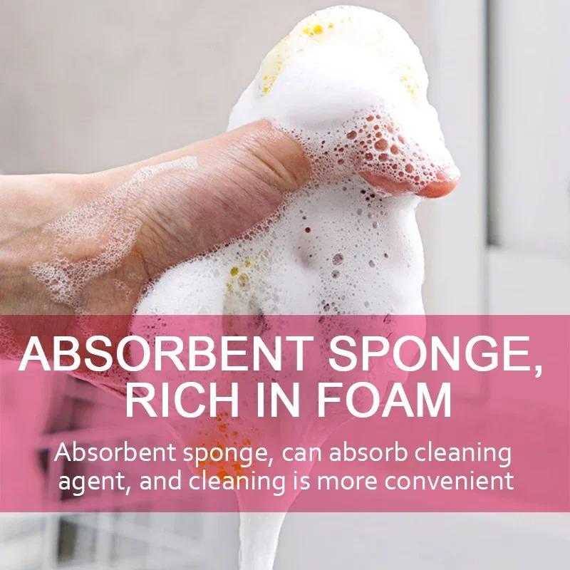 3/5/10Pcs Double Side Dishwashing Sponge Dish Washing Brush Pan Pot Dish Wash Sponges Household Cleaning Kitchen Tools