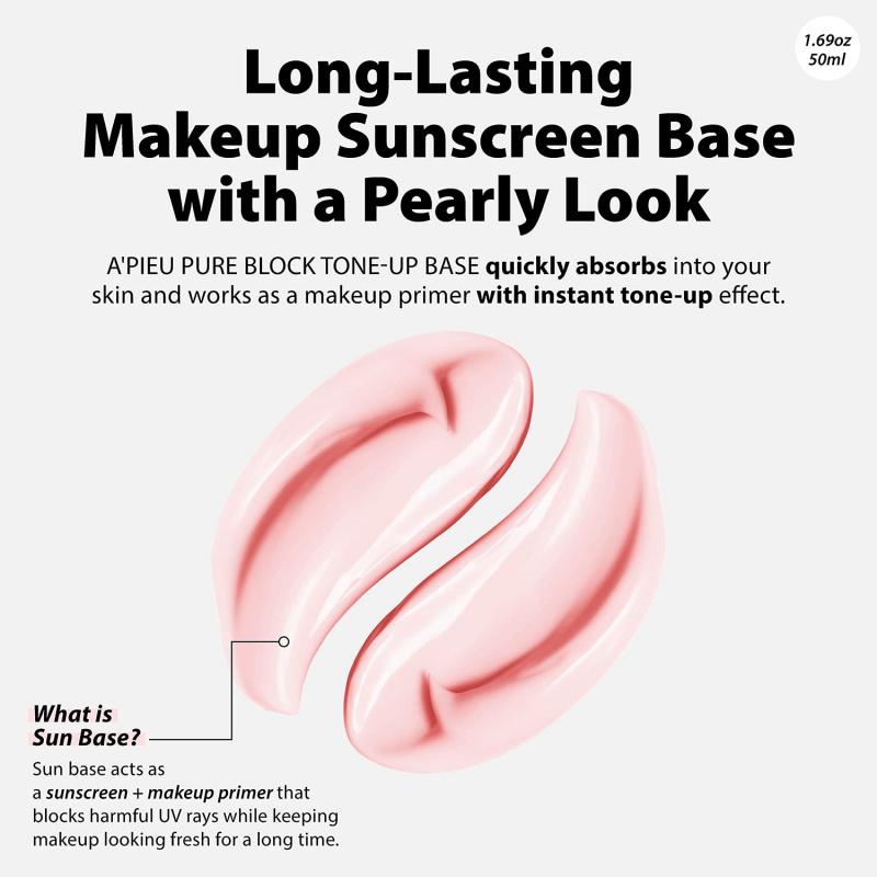 A'PIEU Pure Block Tone-Up Sun Base SPF50+ PA+++ 50ml