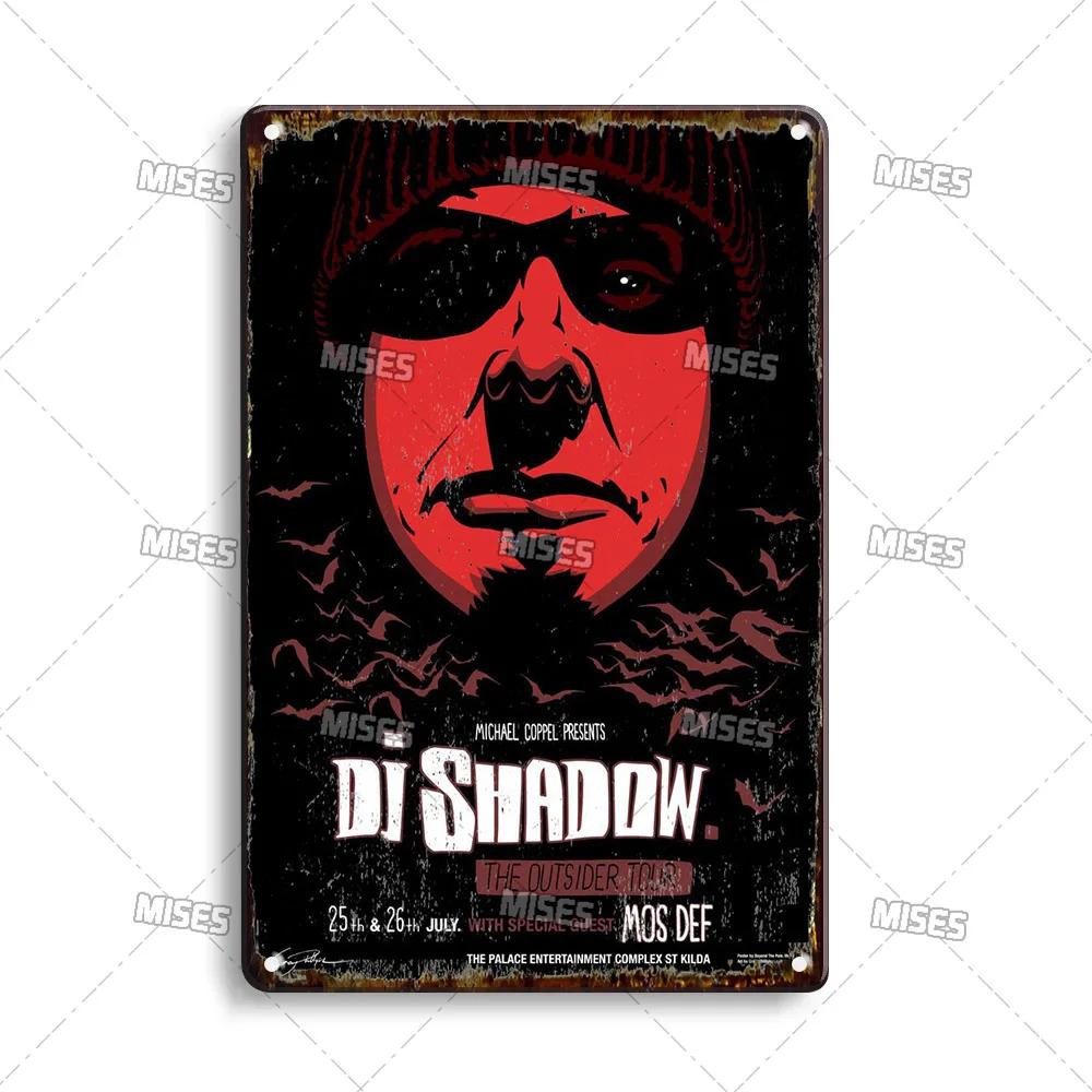 MISES ROCK Wanddekoratives Poster Metall Blechschild Musik Metallplakette Rostiges Band Metallschild Man Cave Zuhause Küche Industrielle Dekoration