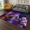Kpop Demon Hunters Rumi Mira Zoey Music Cartoon Carpet Rug for Bedroom Living Room Sofa Home Decor,Non-slip Floor Mat Gift