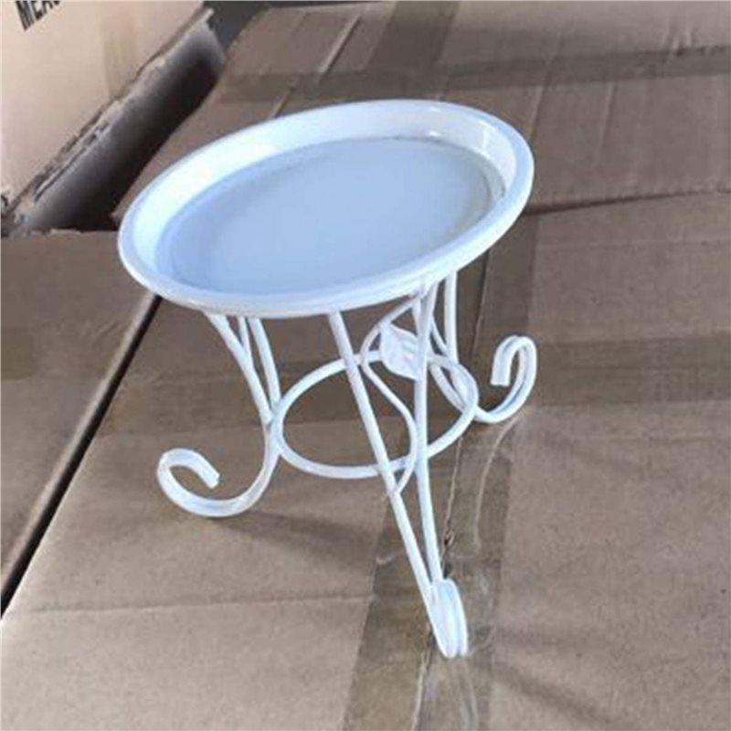 2x Tabouret Fleur Métal Support Fleur Style Européen Tabouret Balcon Sol Jardin Pot à Fleurs Support Planteur A